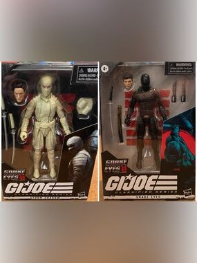 Set 2 GI Joe Classified Series Snake Eyes Storm Shadow 16 17 NIB Hasbro Figures